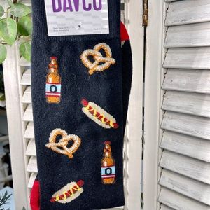 💥Men’s beer and pretzel themed socks blk/multi